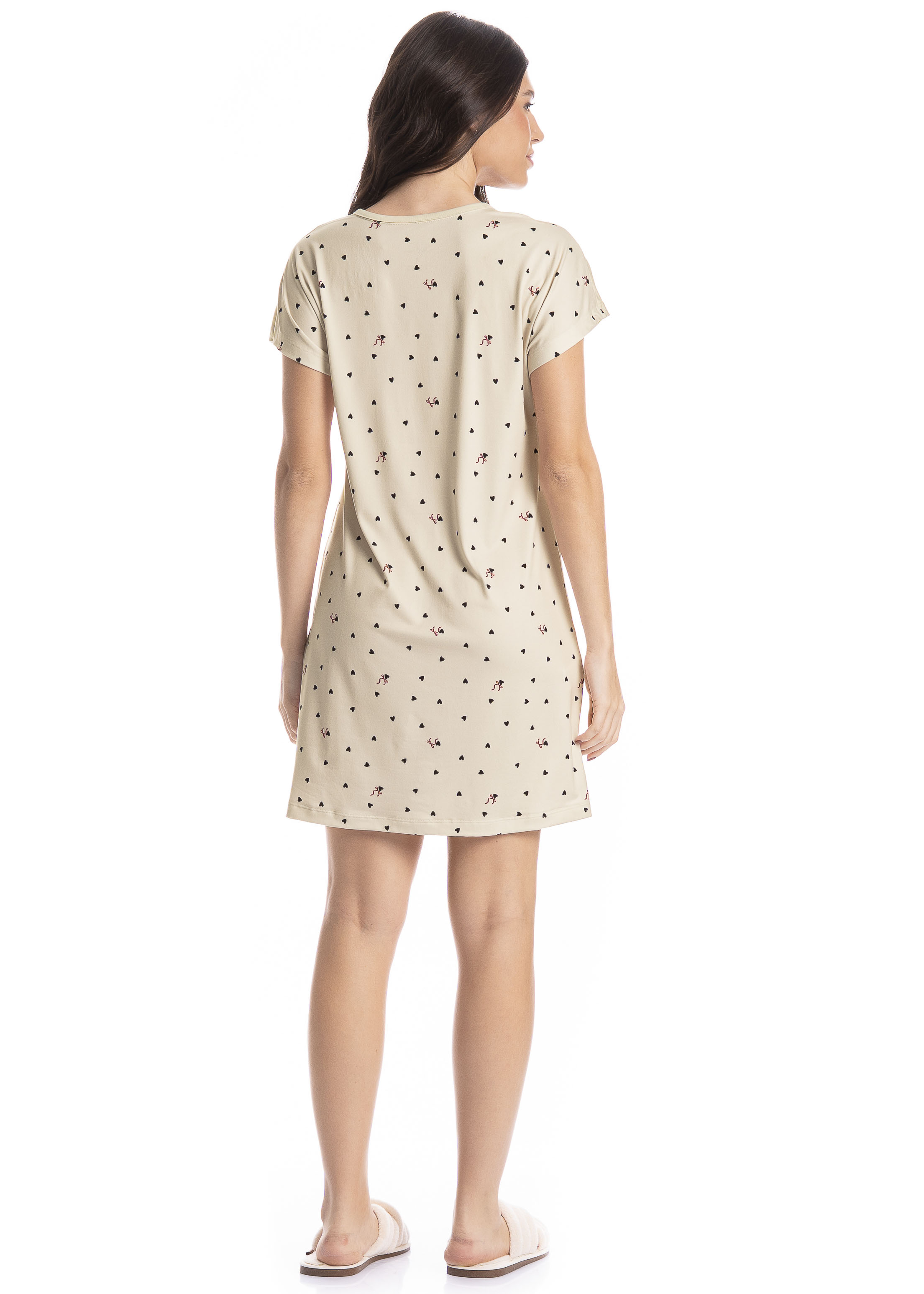 Camisão Feminino Corações - Imagem 4 - Mobile