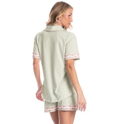 Pijama Americano Curto Feminino Serenity - Imagem 2 - Mobile