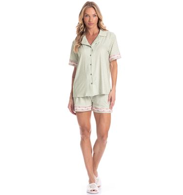 Pijama Americano Curto Feminino Serenity - Imagem 3 - Mobile