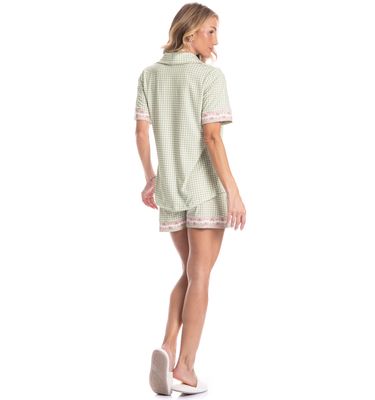 Pijama Americano Curto Feminino Serenity - Imagem 4 - Mobile