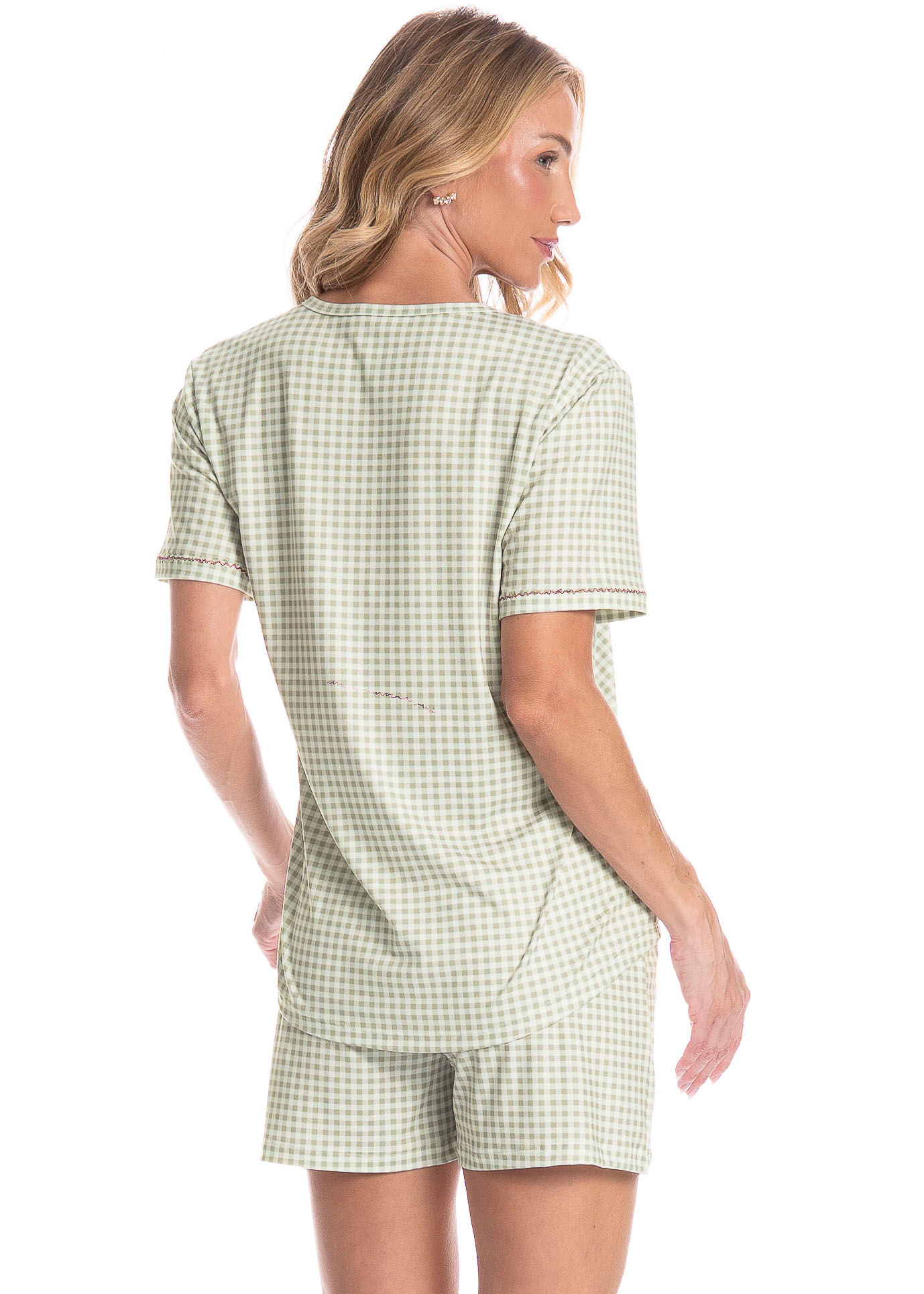 Pijama Feminino Curto Serenity - Imagem 2 - Mobile