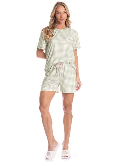 Pijama Feminino Curto Serenity - Imagem 3 - Desktop