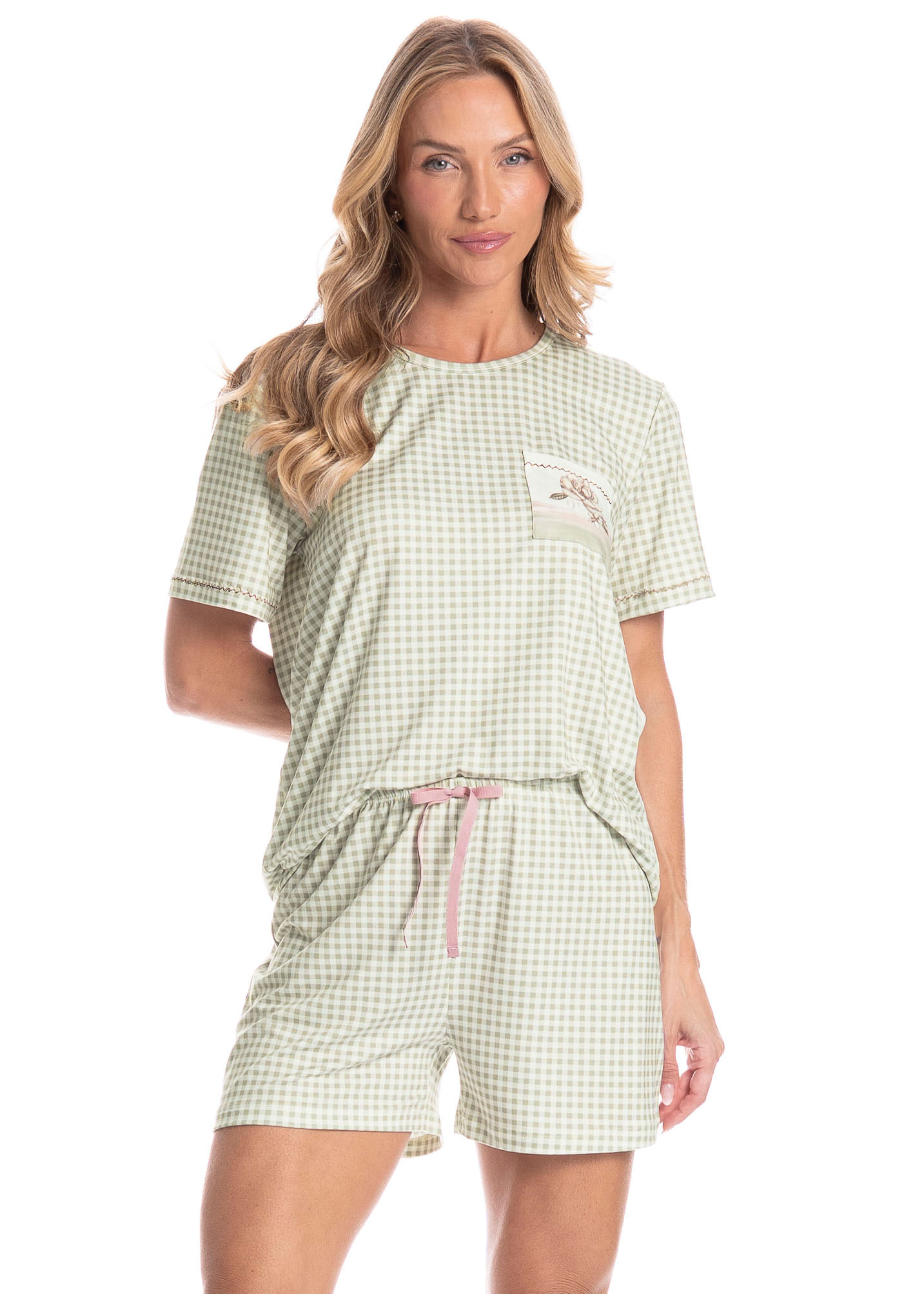 Pijama Feminino Curto Serenity - Imagem 1