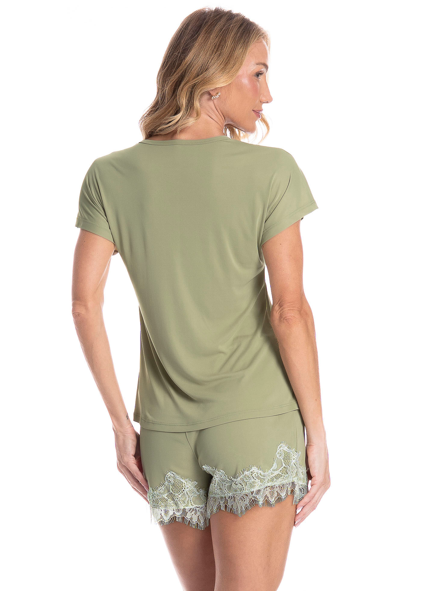 Pijama Feminino Curto Essência - Imagem 2 - Mobile