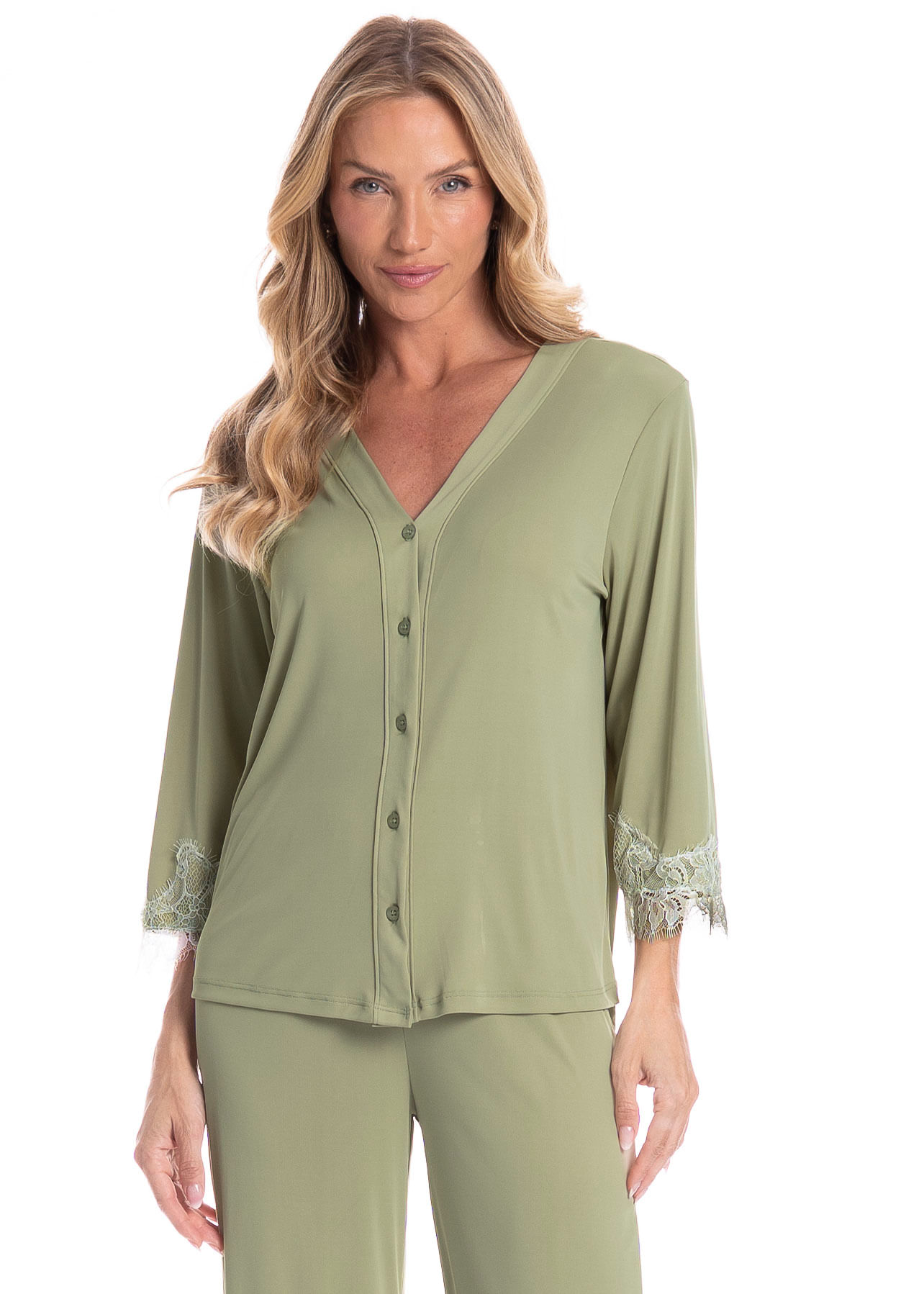 Pijama Americano Capri Feminino Essência - Imagem 3 - Mobile