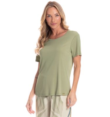 Pijama Feminino Capri Folha - Imagem 3 - Mobile