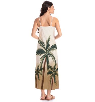 Vestido Longo Feminino Coqueiros - Imagem 2 - Mobile