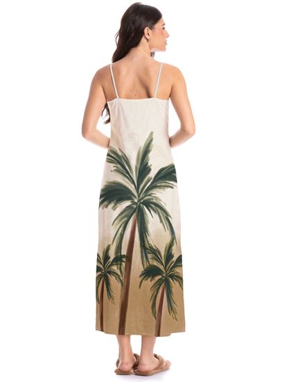 Vestido Longo Feminino Coqueiros - Imagem 2 - Desktop