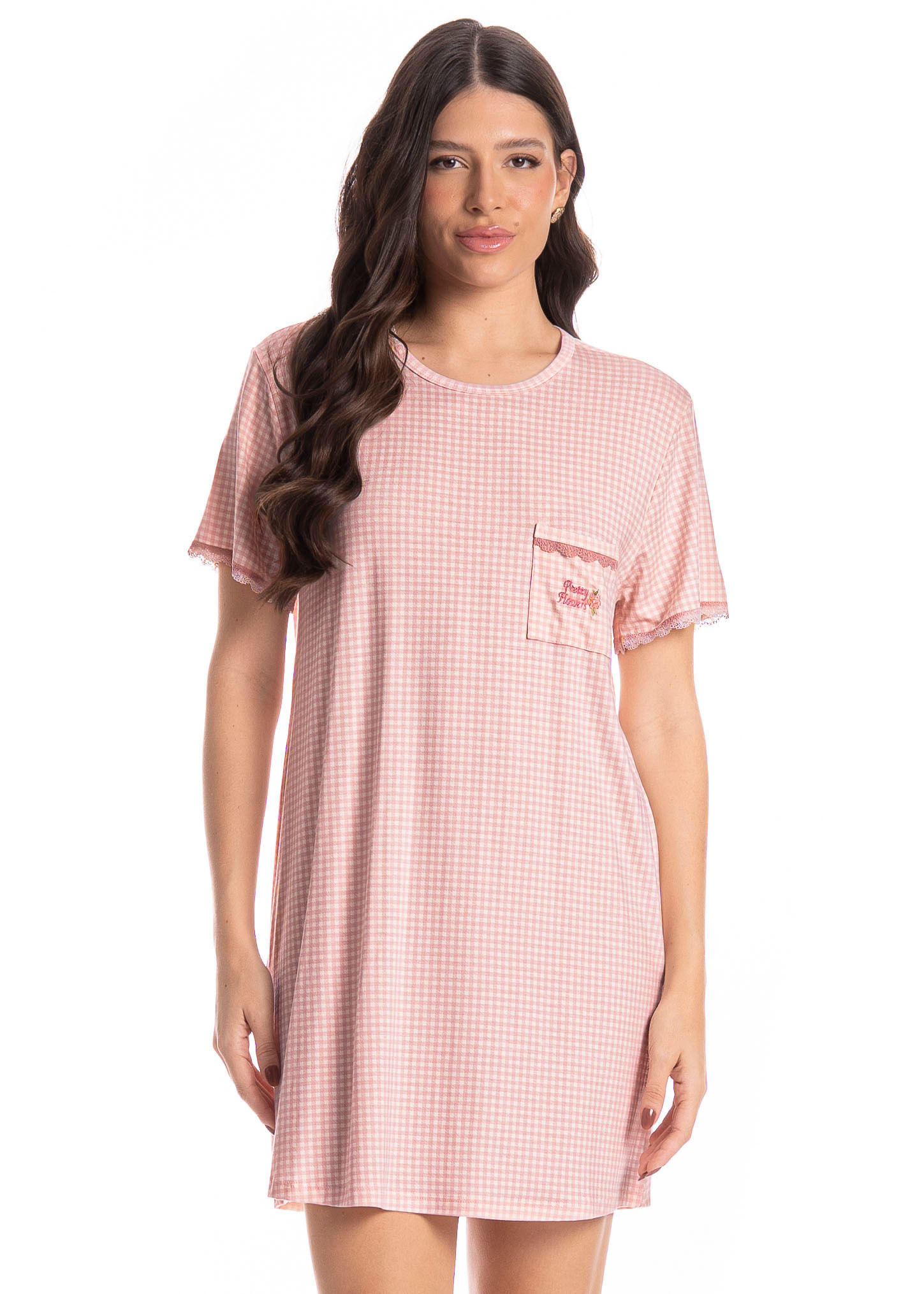 Camisão Feminino Vichy - Imagem 1