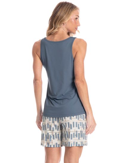Pijama Feminino Shortão Regata Analu - Imagem 2 - Desktop
