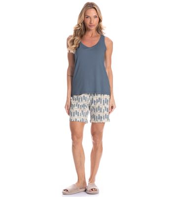Pijama Feminino Shortão Regata Analu - Imagem 3 - Mobile