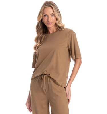 Conjunto Feminino Longo Manga Curta Sofia - Imagem 3 - Mobile