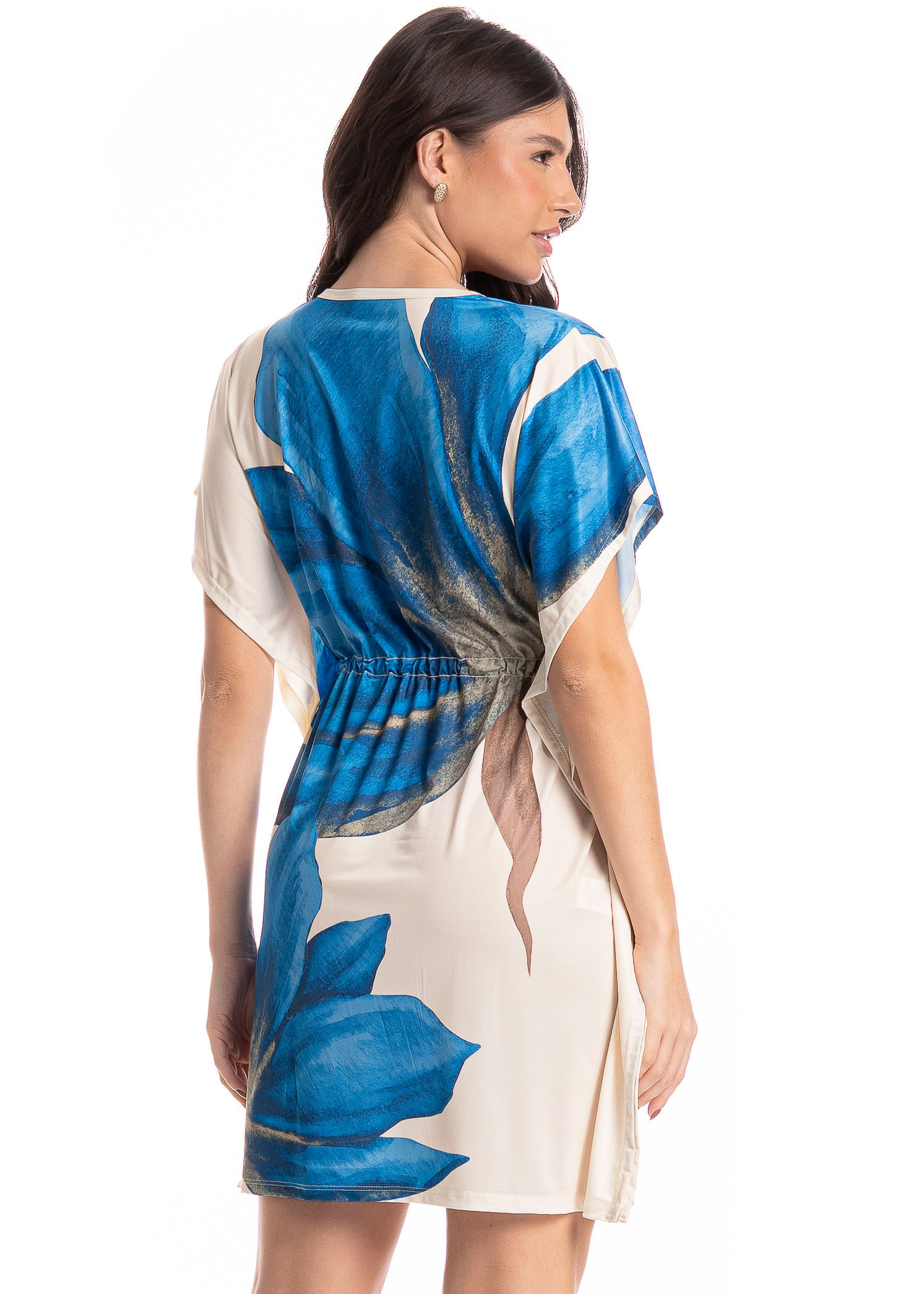 Kaftan Feminino Lenço Yasmin Azul-2 - Imagem 2