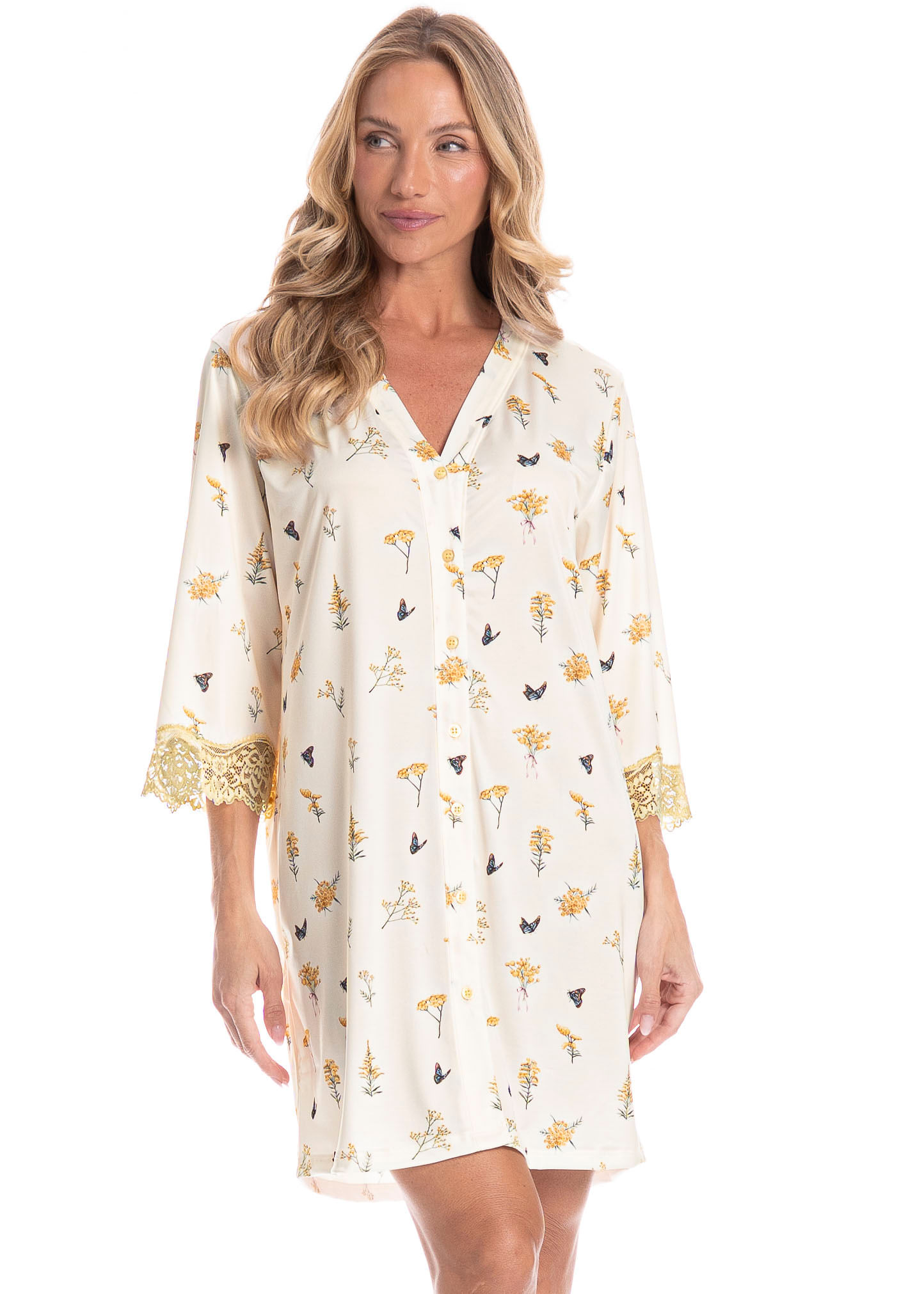 Camisão Feminino Abotoado Mila - Imagem 1