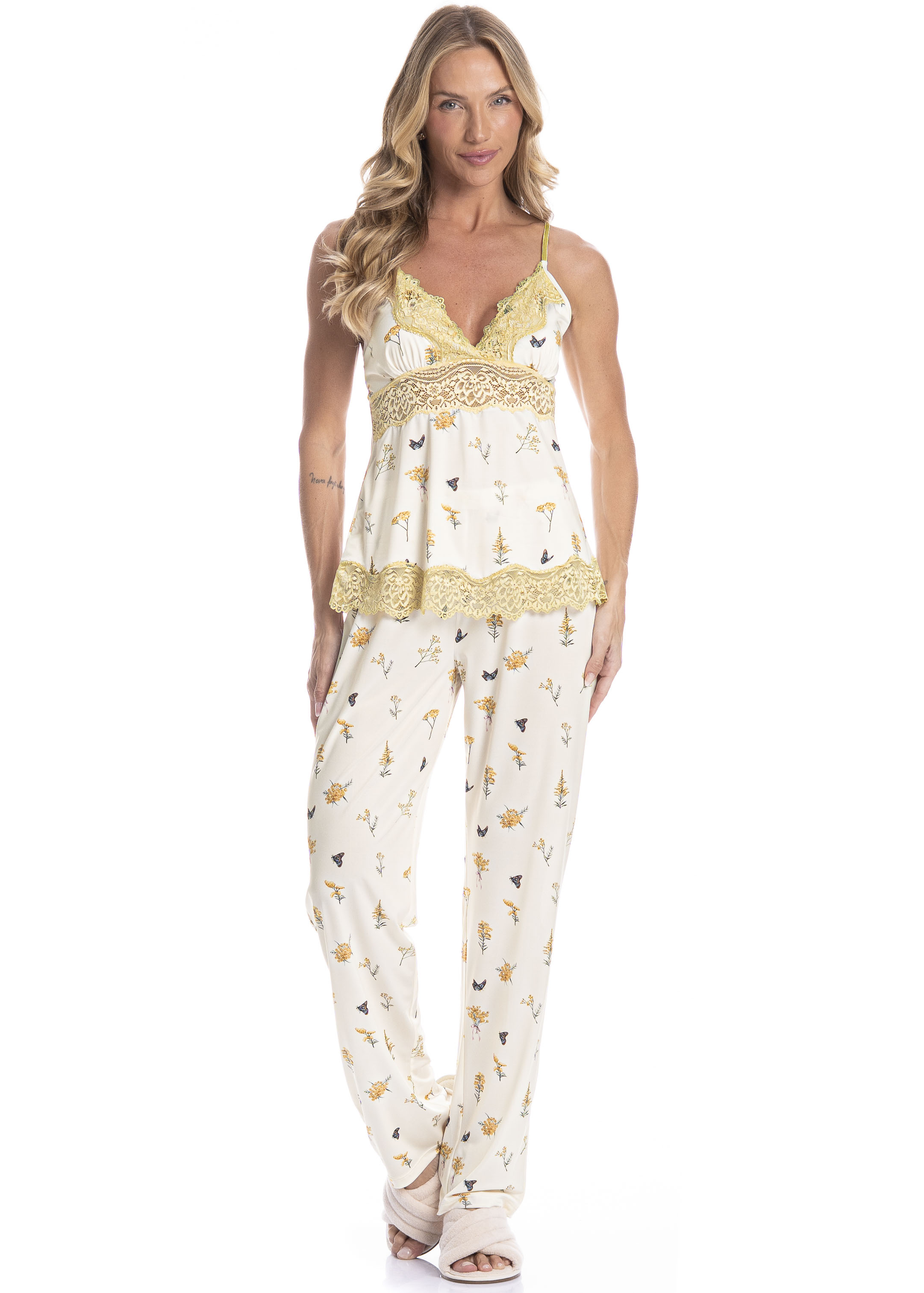 Pijama Feminino Longo Mila - Imagem 1