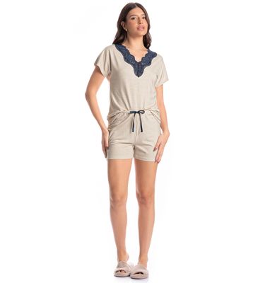 Pijama Feminino Curto Camila - Imagem 3 - Mobile