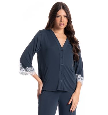 Pijama Americano Feminino Curto Lari - Imagem 3 - Mobile