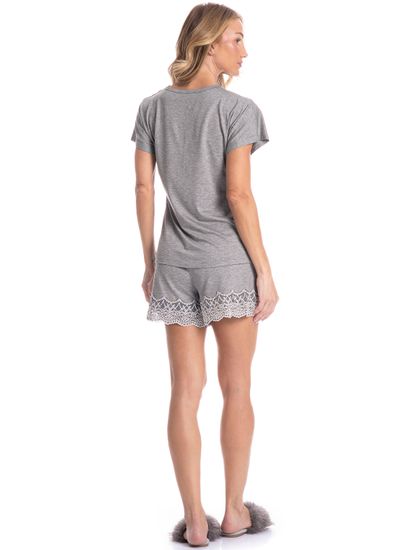 Pijama Curto Feminino Érica - Imagem 4 - Desktop