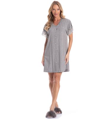 Camisão Feminino Abotoado Érica - Imagem 3 - Mobile
