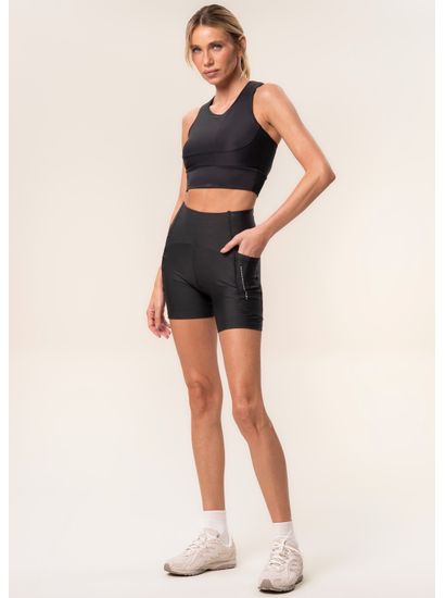 Shorts Médio Slim Shape Com 3 Bolsos Elite - Imagem 3 - Desktop