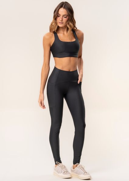 Calca Elite Legging Slim Shape Com 3 Bolsos Vivame Preto - Imagem 1