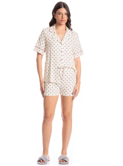 Pijama Americano Feminino Curto Pati - Imagem 3 - Desktop