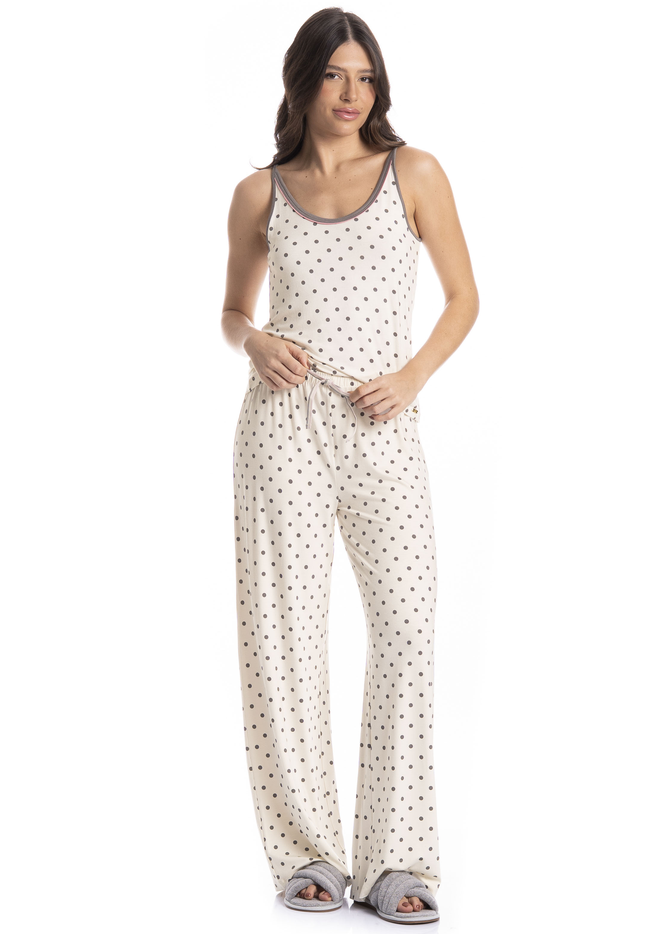 Pijama Feminino Longo Pati - Imagem 1