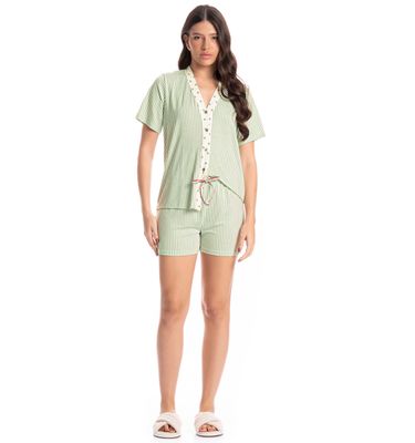 Pijama Americano Feminino Curto Lola - Imagem 3 - Mobile