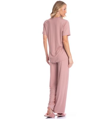 Pijama Americano Longo Feminino Laise - Imagem 2 - Mobile