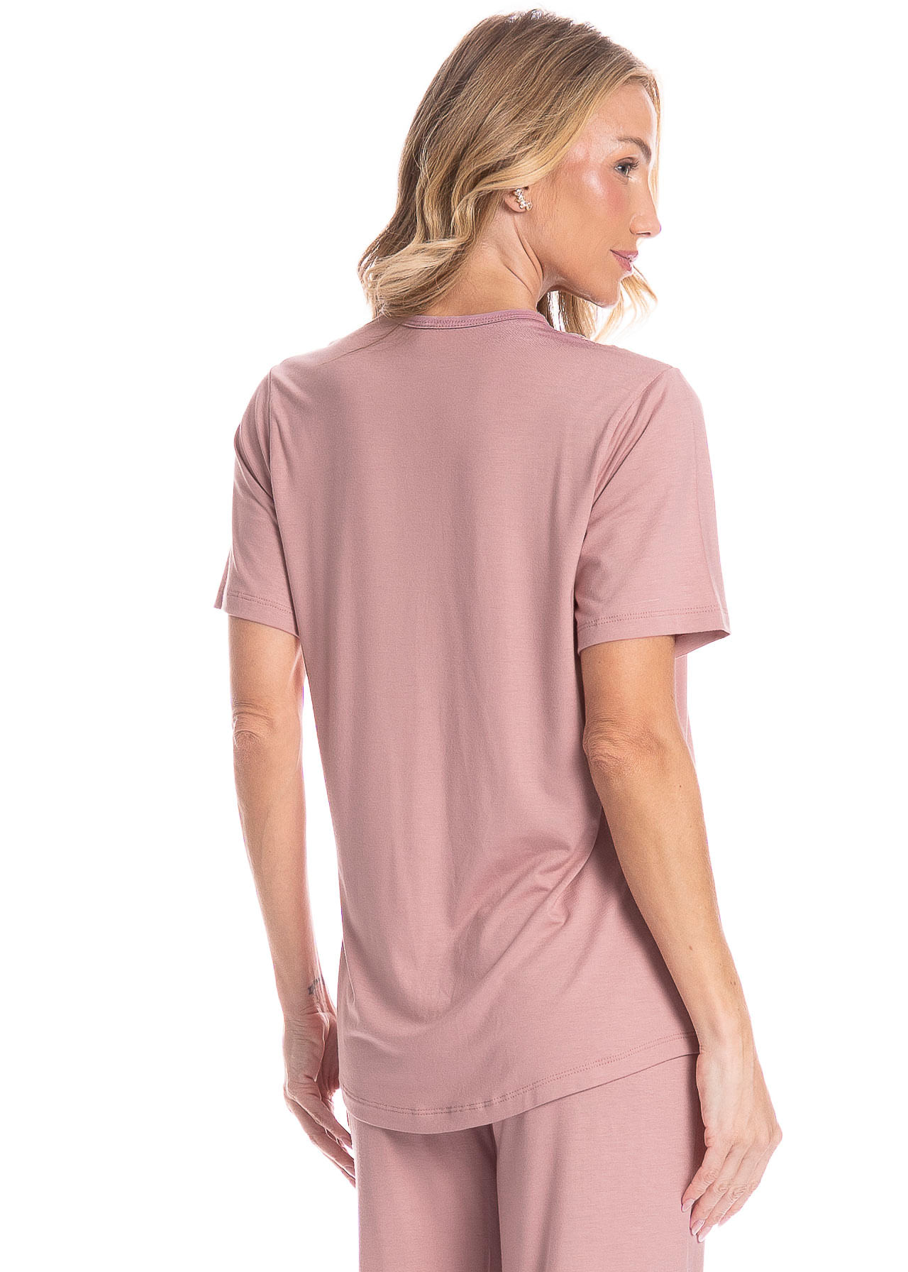 Pijama Americano Longo Feminino Laise - Imagem 4 - Mobile