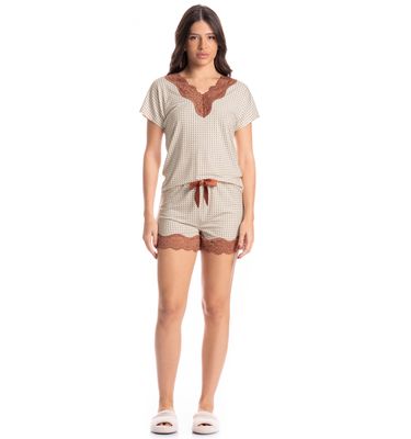 Pijama Feminino Curto Maju - Imagem 3 - Mobile