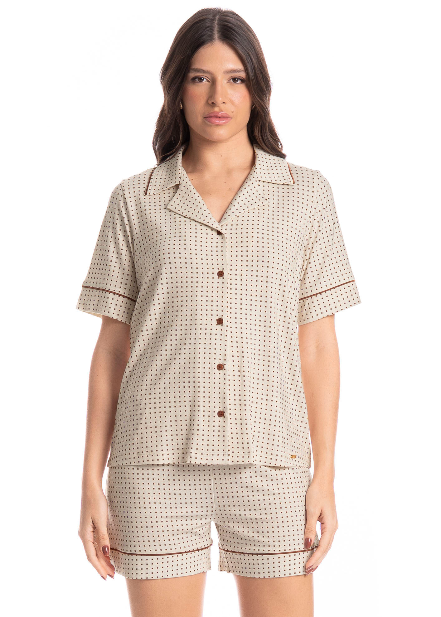 Pijama Americano Feminino Curto Maju - Imagem 1