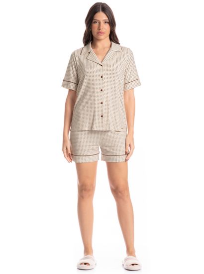 Pijama Americano Feminino Curto Maju - Imagem 3 - Desktop