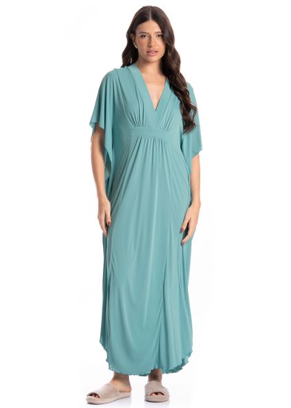 Kaftan Feminino Longo Eva Azul - Imagem 1