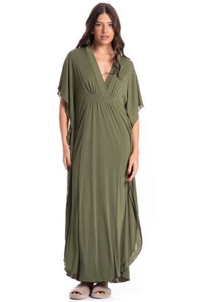 Kaftan Feminino Longo Eva Verde - Imagem 1