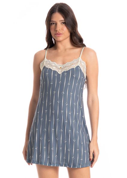 Camisola Feminina Laços Azul-2 - Imagem 1