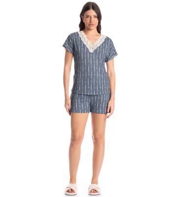 Pijama Feminino Curto Laços - Imagem 3 - Mobile