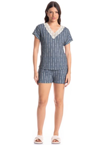 Pijama Feminino Curto Laços - Imagem 3 - Desktop
