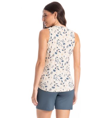 Pijama Feminino Shortão Regata Manoela - Imagem 2 - Mobile