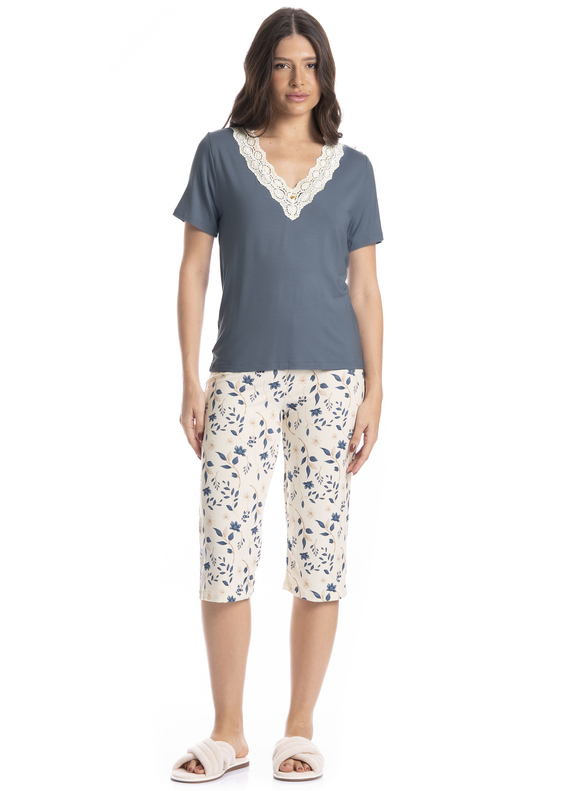 Pijama Feminino Pescador Manoela - Imagem 1