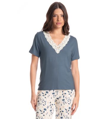 Pijama Feminino Pescador Manoela - Imagem 3 - Mobile