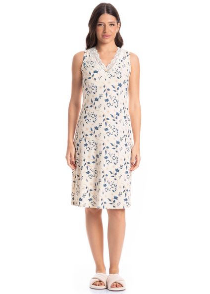 Camisão Médio Regata Manoela Azul-2 - Imagem 1