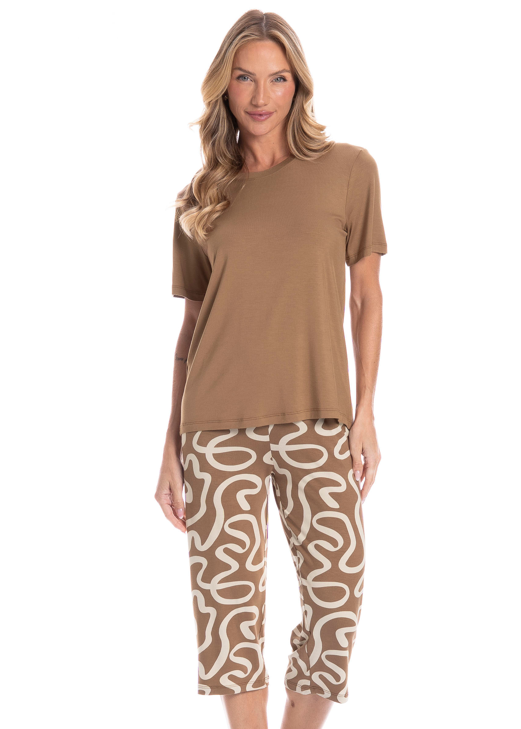 Pijama Feminino Pescador Luana - Imagem 3 - Mobile
