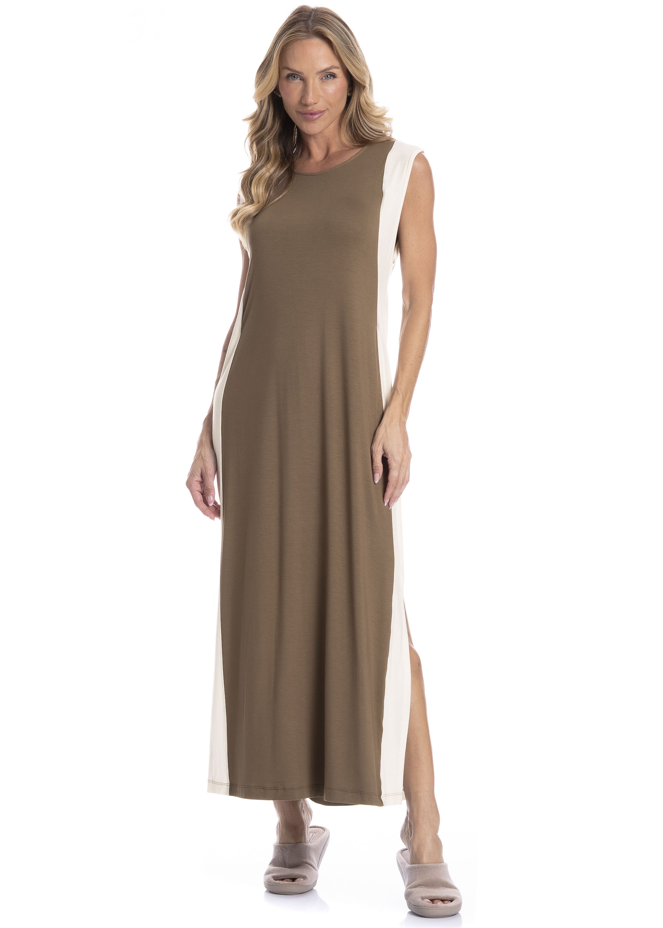 Vestido Feminino Longo Regata Lara - Imagem 1