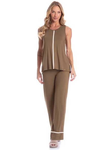 Conjunto Feminino Lara Marrom - Imagem 1