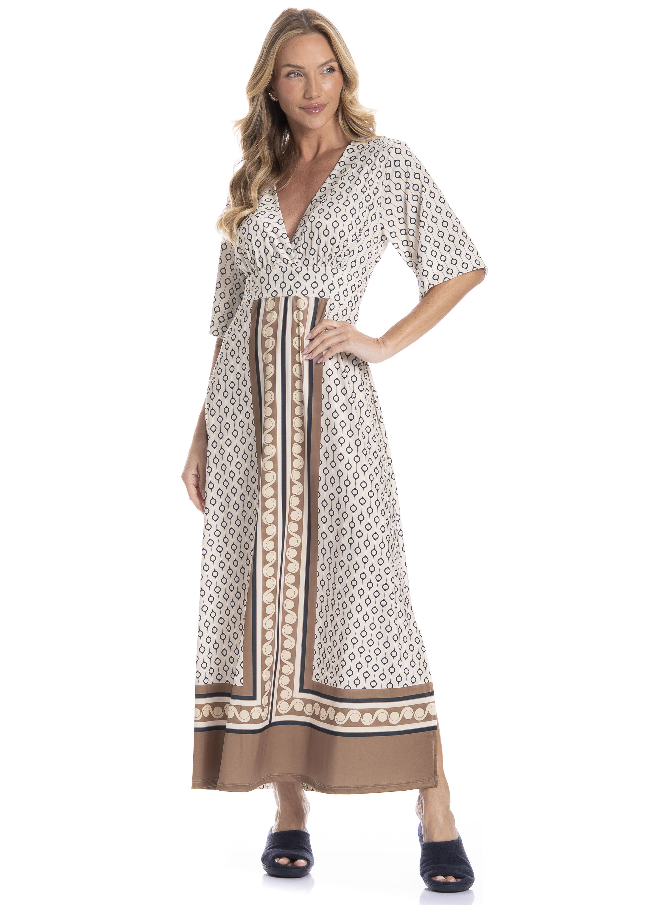 Kaftan Feminino Longo Marina - Imagem 1