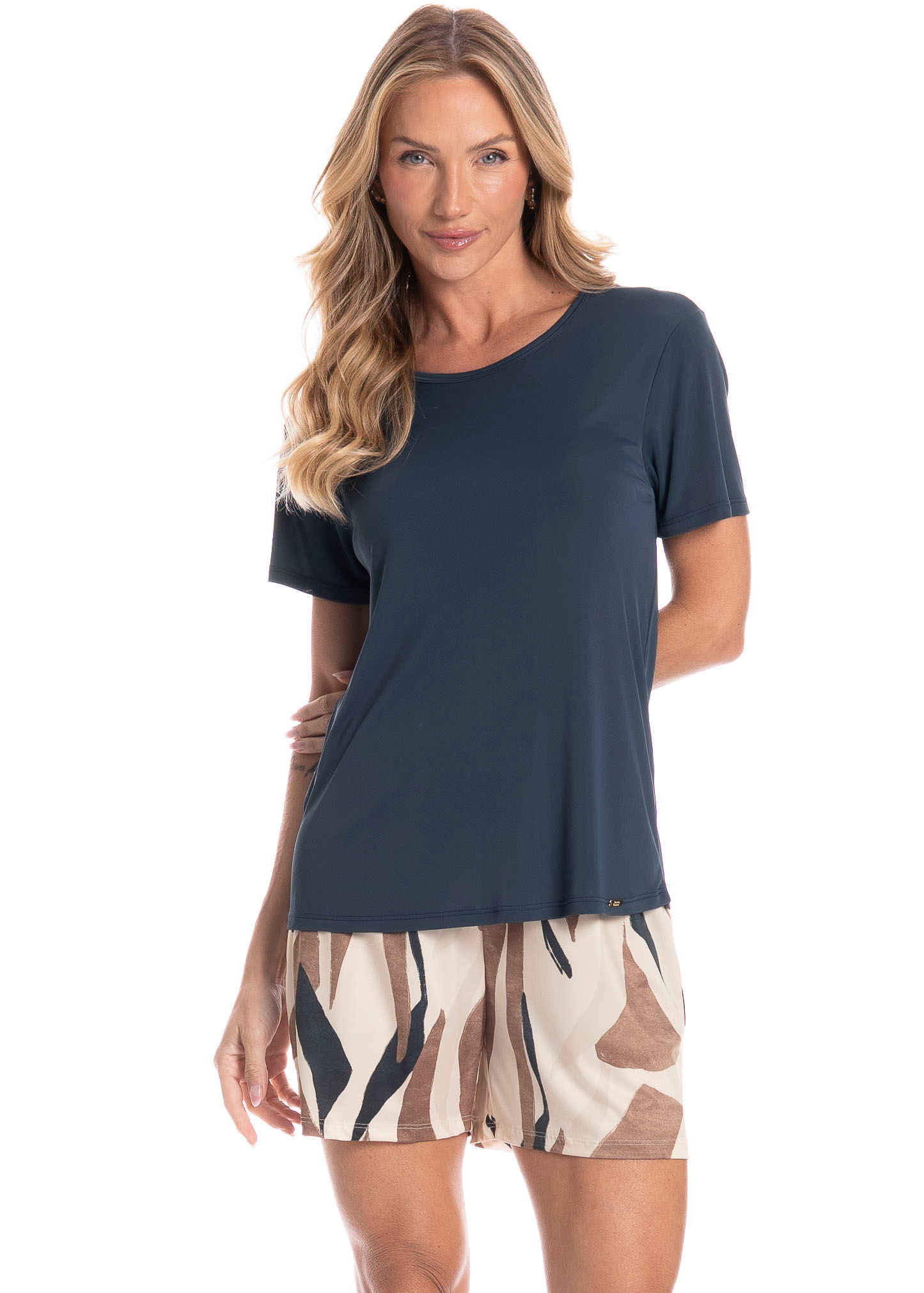 Pijama Feminino Shortão Teresa - Imagem 1