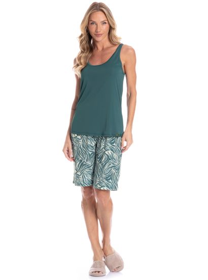 Pijama Feminino Bermuda Rafaela - Imagem 3 - Desktop