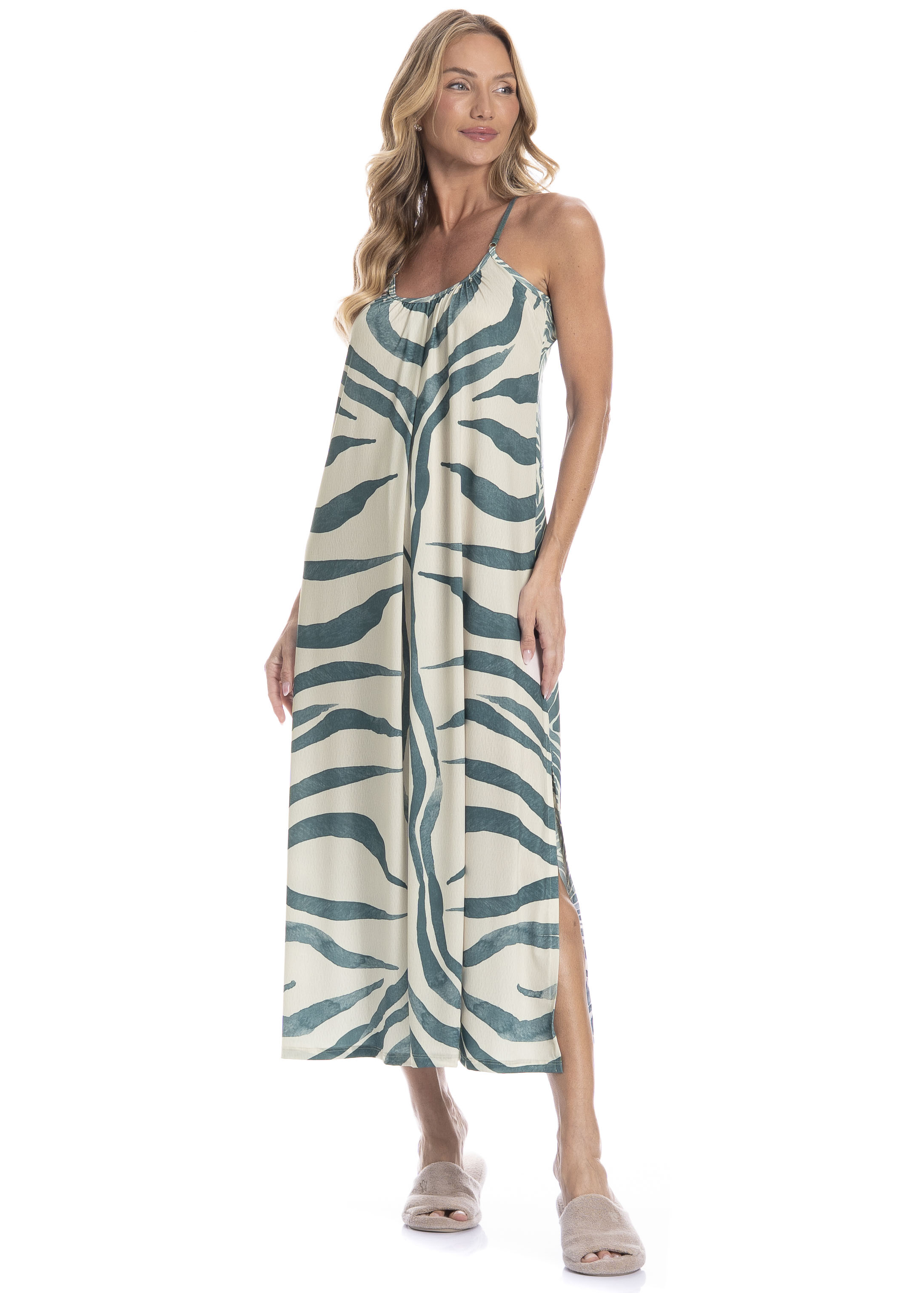Vestido Feminino Midi Sybille Rafaela - Imagem 1