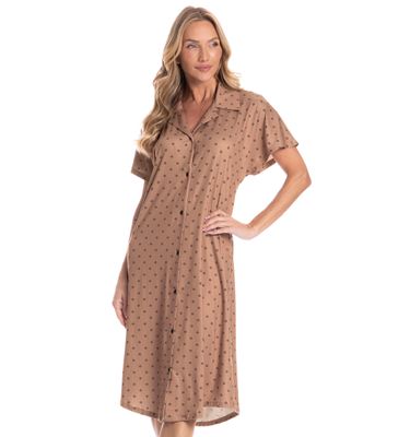 Camisão Feminino Abotoado Médio Betina - Imagem 3 - Mobile